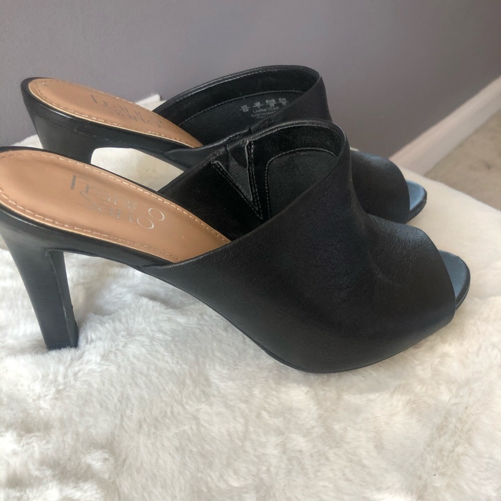 Franco Sarto slip on open toe!